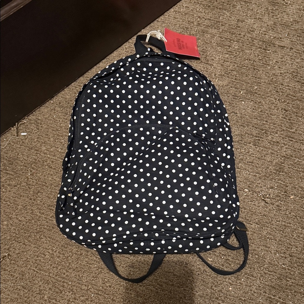 NWT Mossimo Supply Co. Navy Blue Polka Dot Backpack
